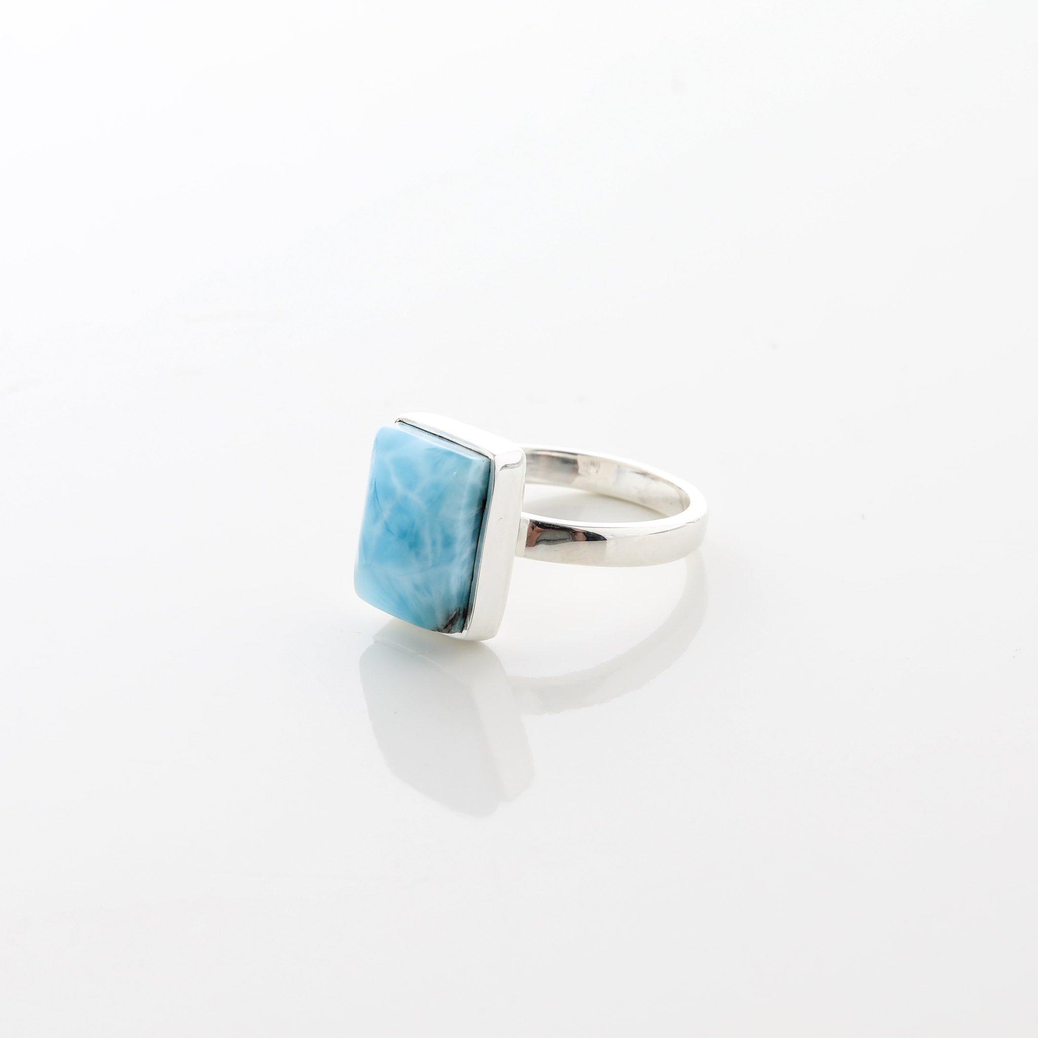 Larimar Square Ring Plumb