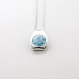  Poesia Larimar Stone Pendant - Blue Hues Stone