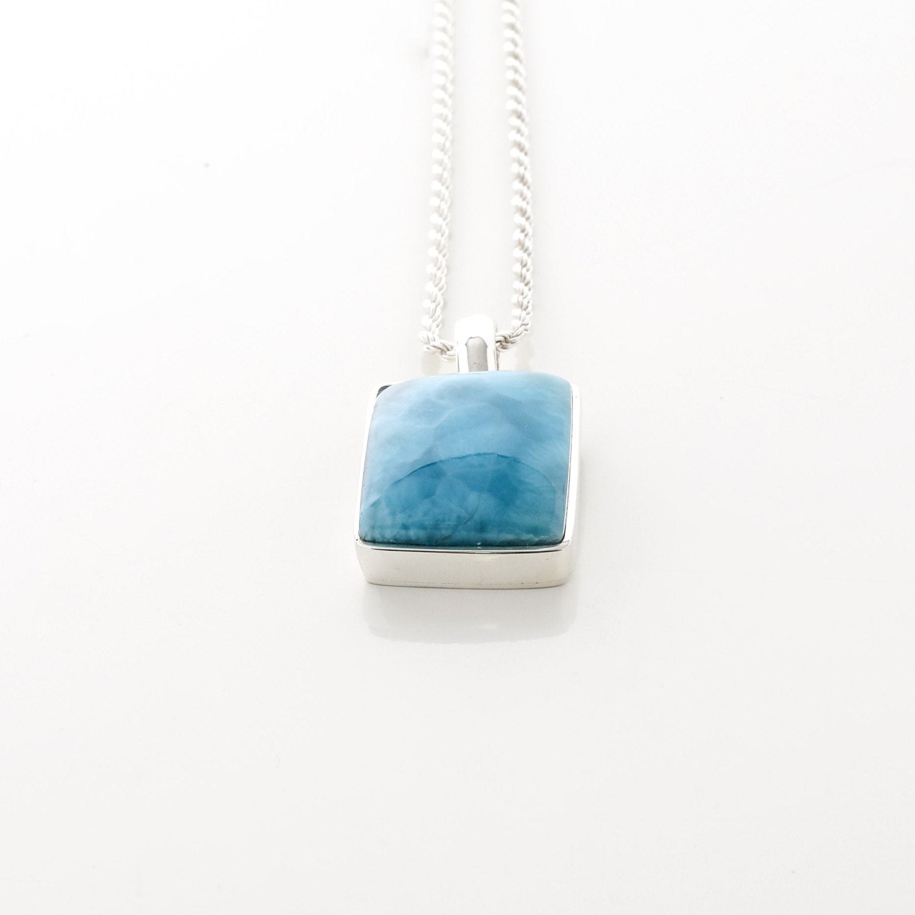 Larimar Stone Prarie Pendant Square
