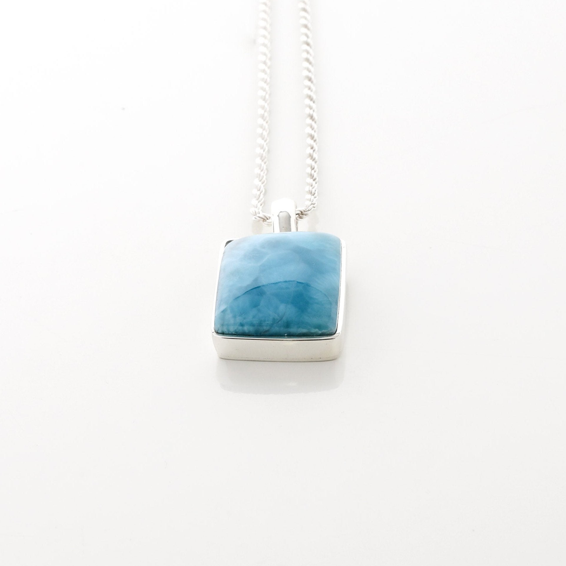 Larimar Stone Prarie Pendant Square