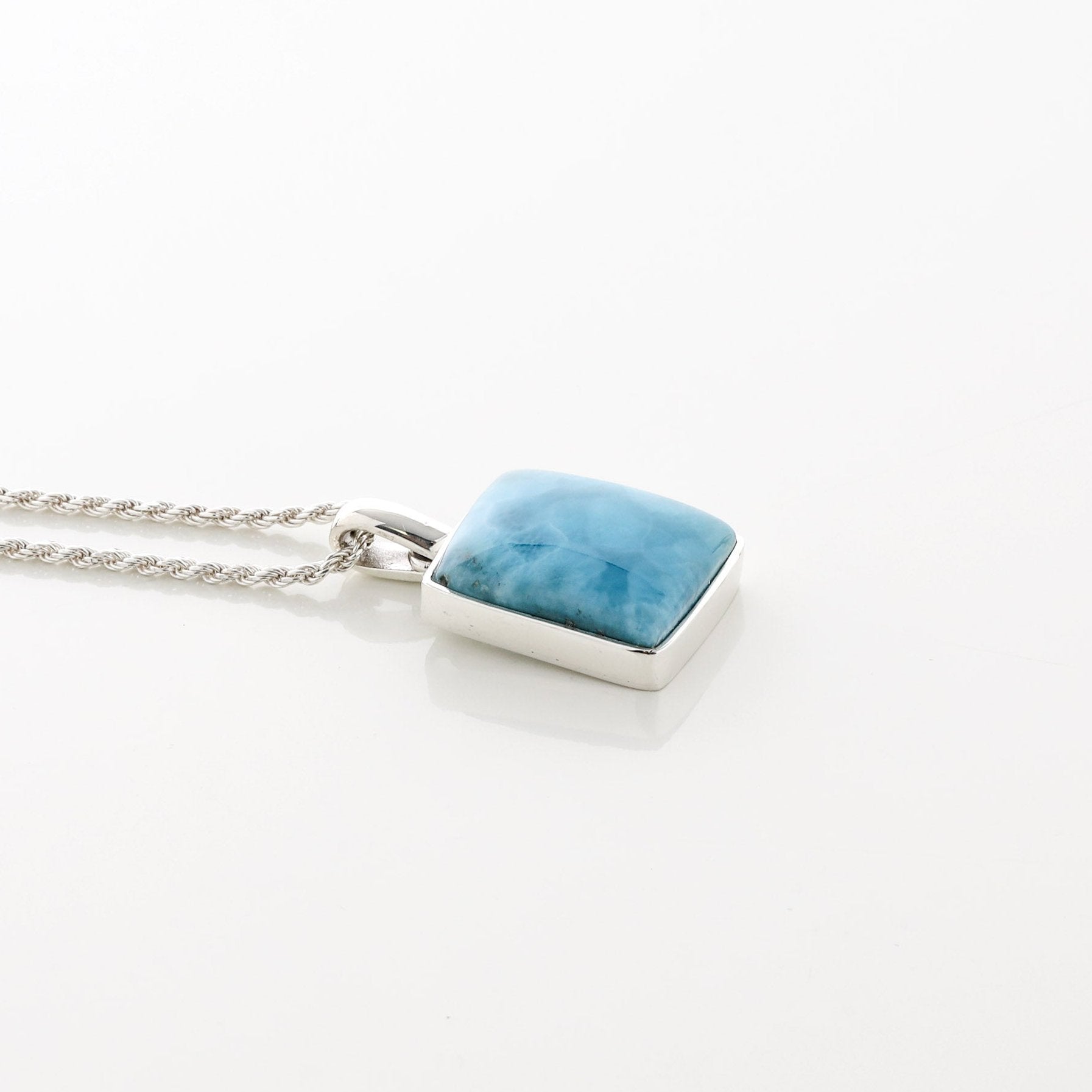 Larimar Stone Prarie Pendant Square