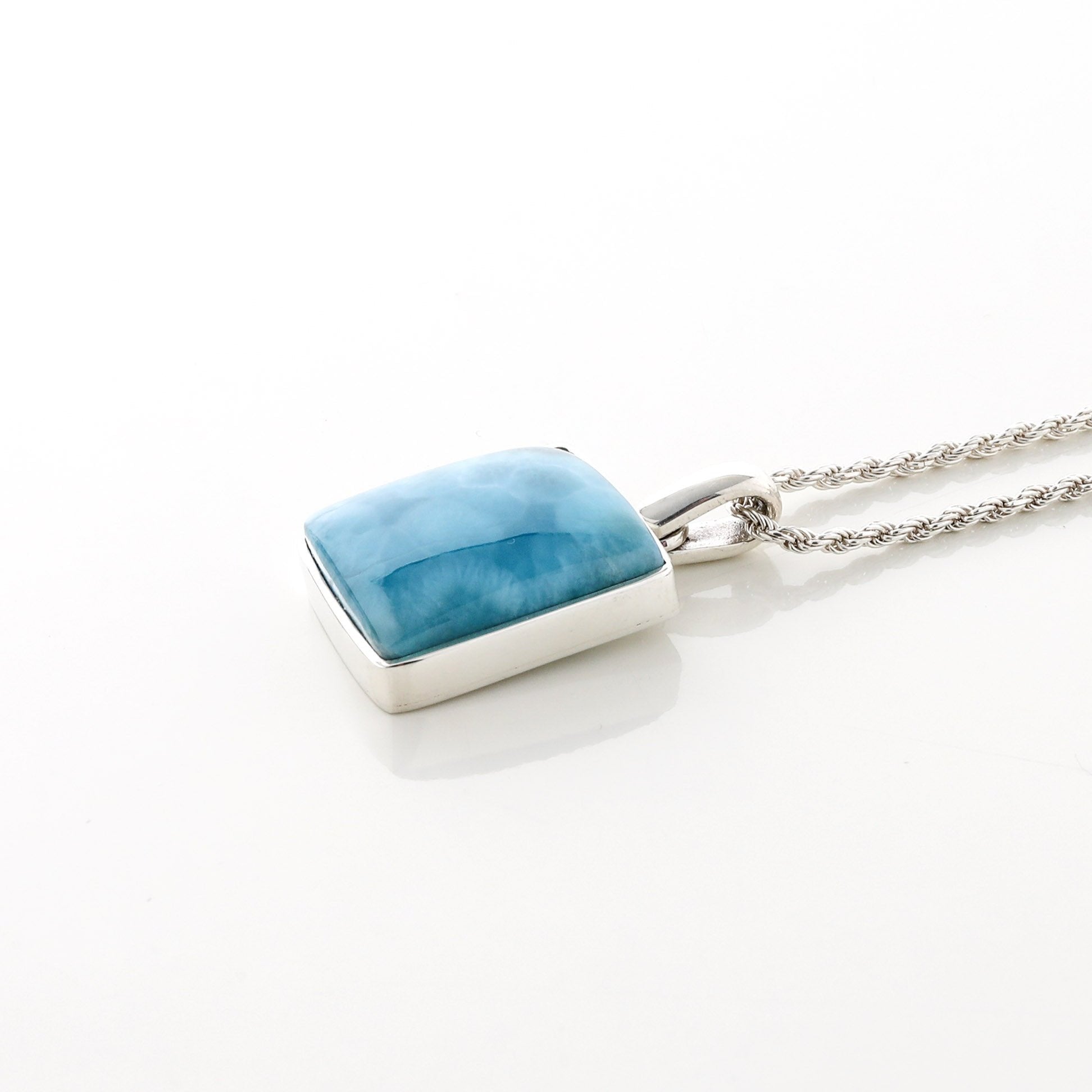 Larimar Stone Prarie Pendant Square