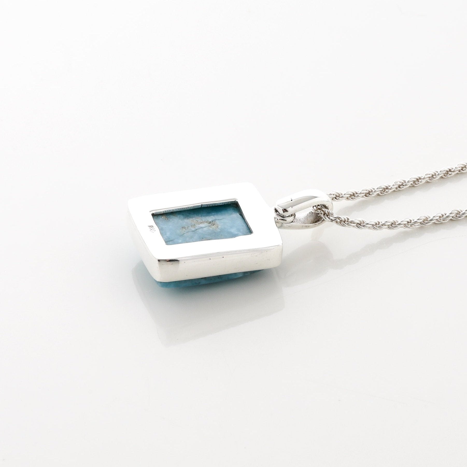 Larimar Stone Prarie Pendant Square