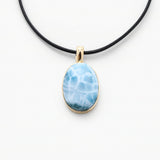Vermeil Larimar Pendant Promise