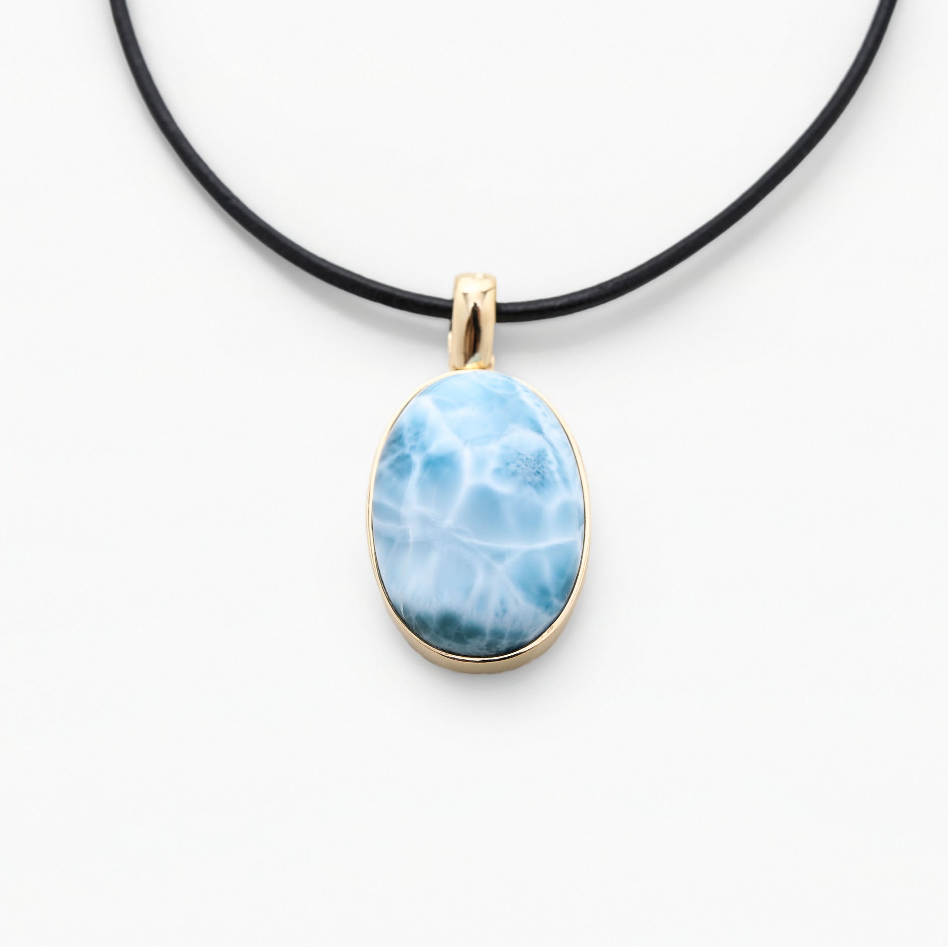 Vermeil Larimar Pendant Promise