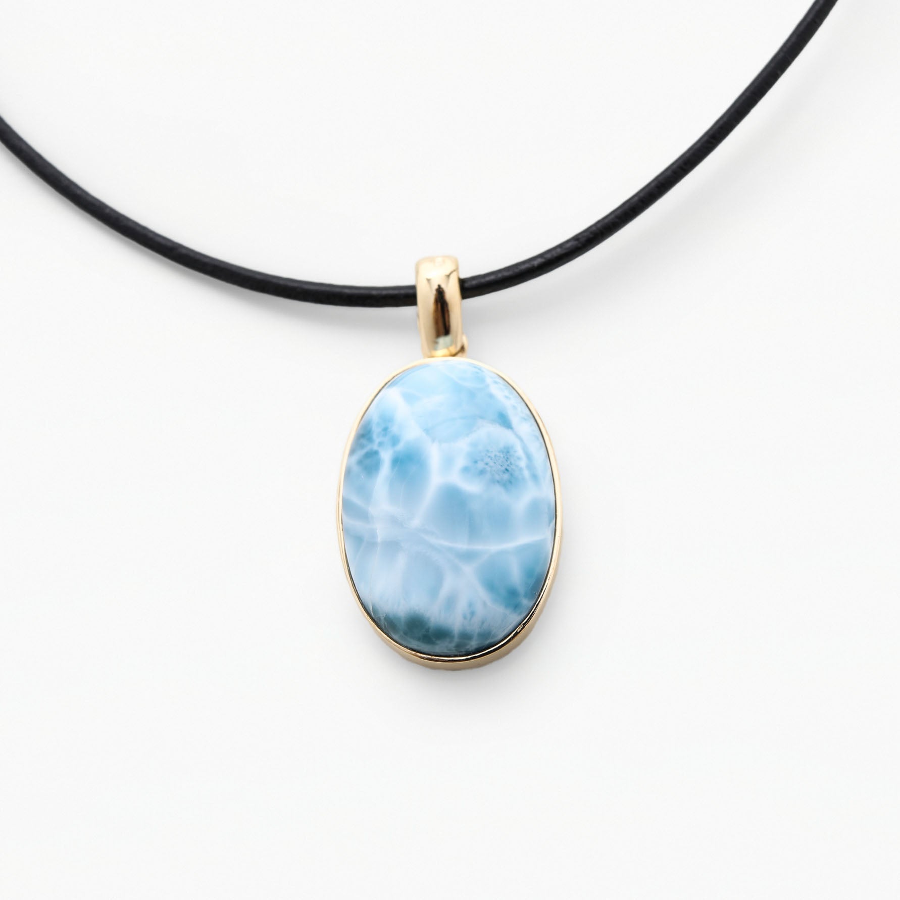 Vermeil Larimar Pendant Promise