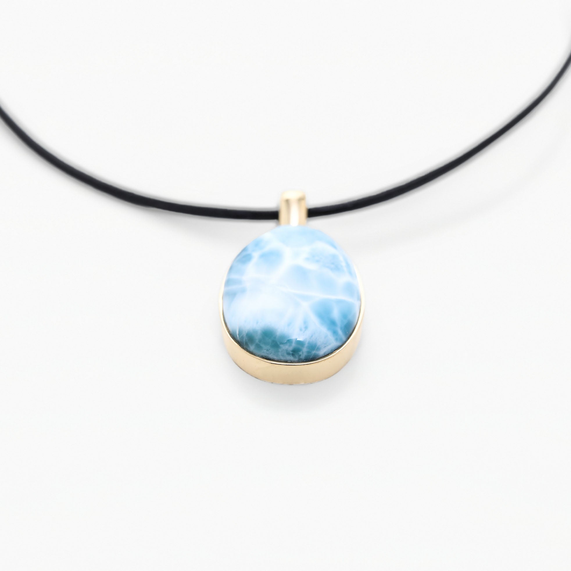 Vermeil Larimar Pendant Promise