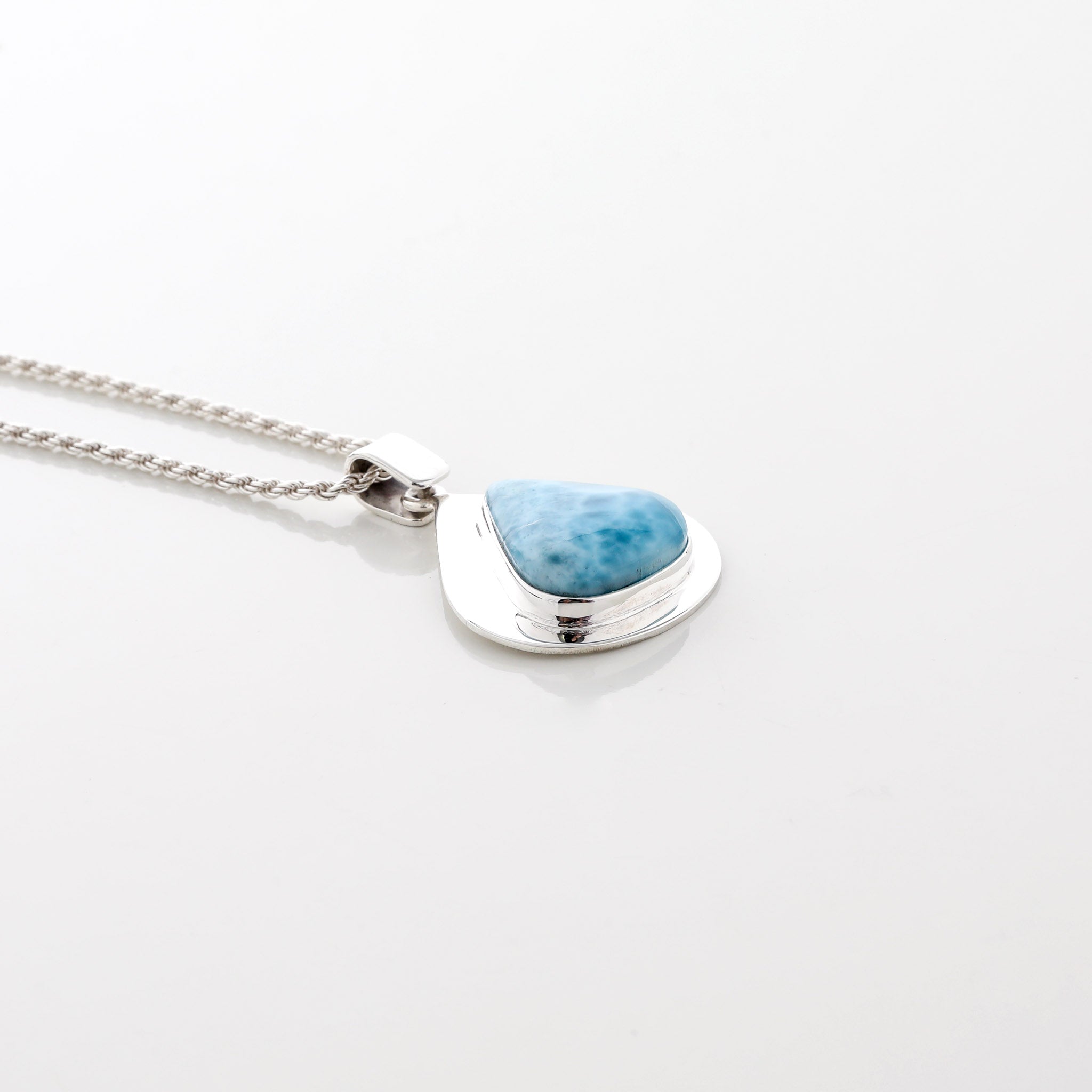 Larimar Stone Pendant Sable