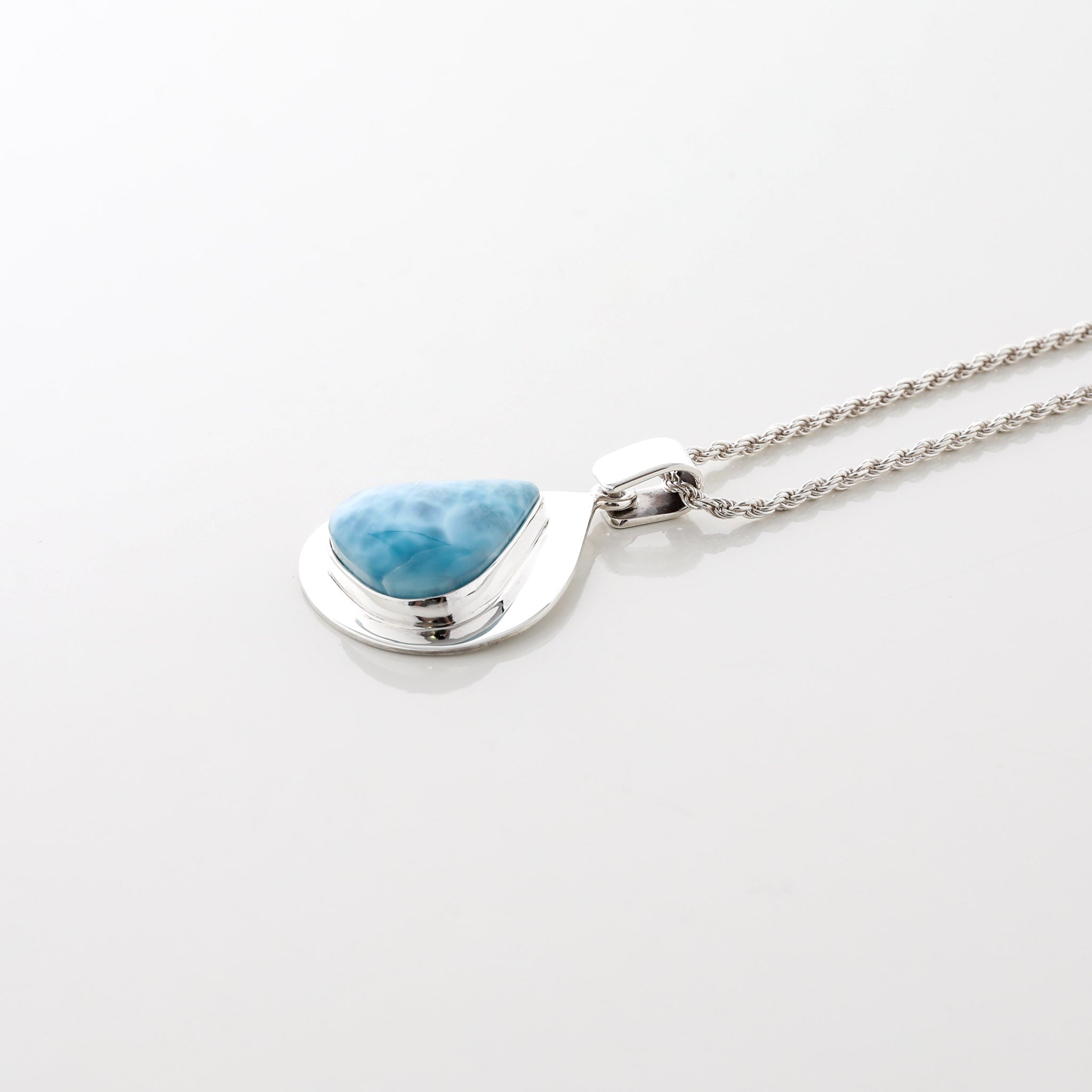 Larimar Stone Pendant Sable