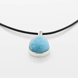 Teardrop Larimar Pendant Onyx