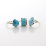  Larimar Stone Ring Trio Talise 