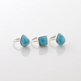 Larimar Stone Ring Trio Tara