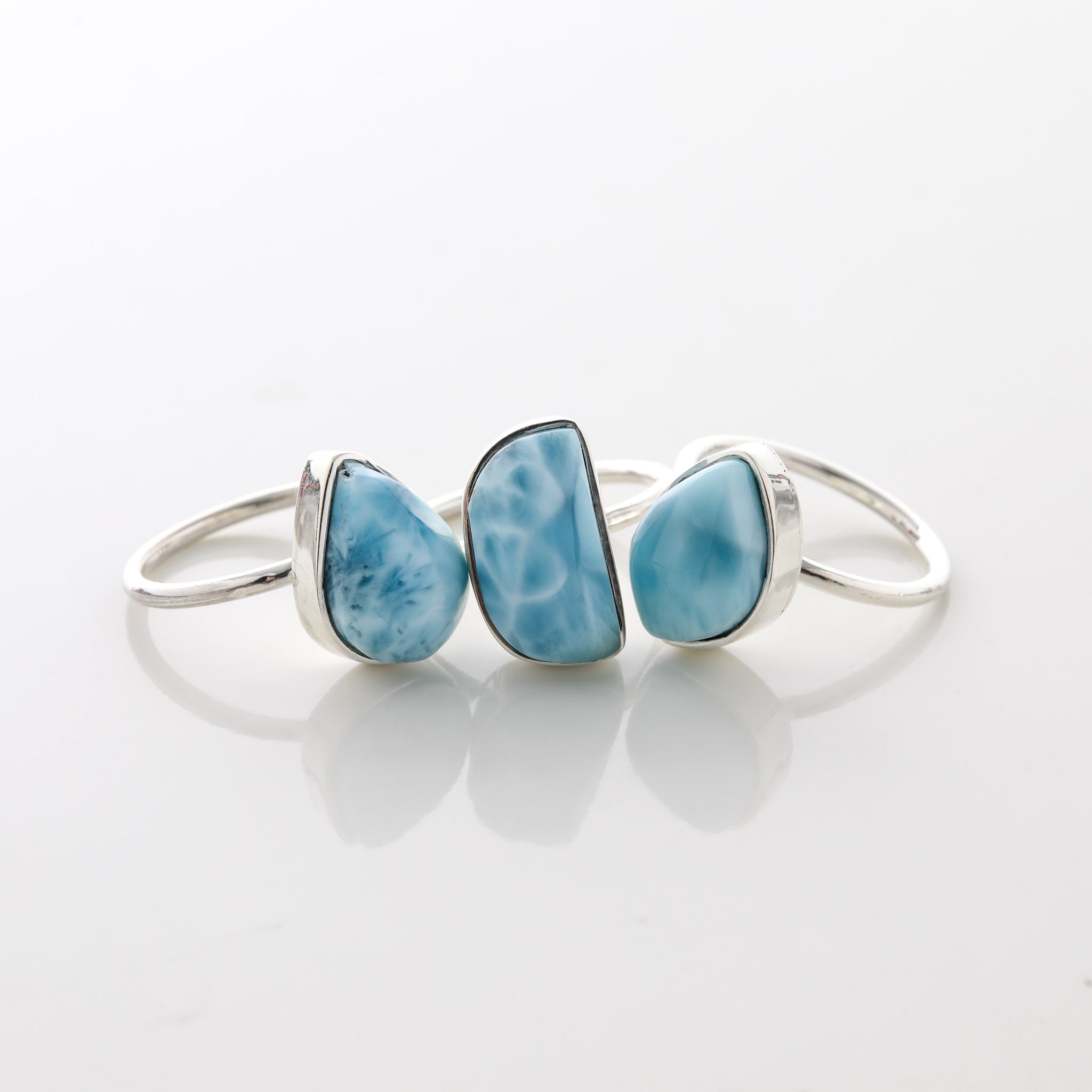  LarimarStone Ring Trio Theresa 