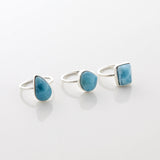 Larimar Stone Ring Trio Tova