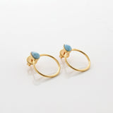 Vermeil Larimar Earrings Vera