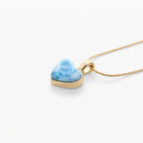 Vermeil Larimar Heart Pendant Piper