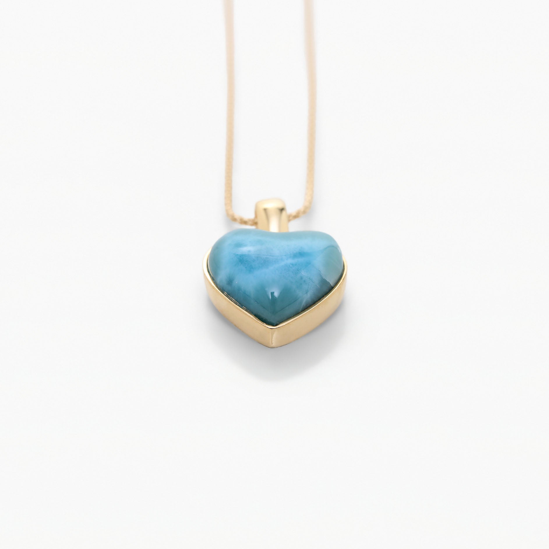 Vermeil Larimar Heart Pendant Priscilla