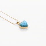 Vermeil Larimar Heart Pendant Priscilla