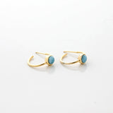 Vermeil Larimar Hoops Valencia