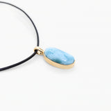 Vermeil Larimar Pendant Padma