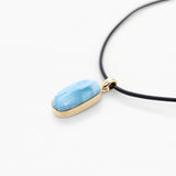 Vermeil Larimar Pendant Padma