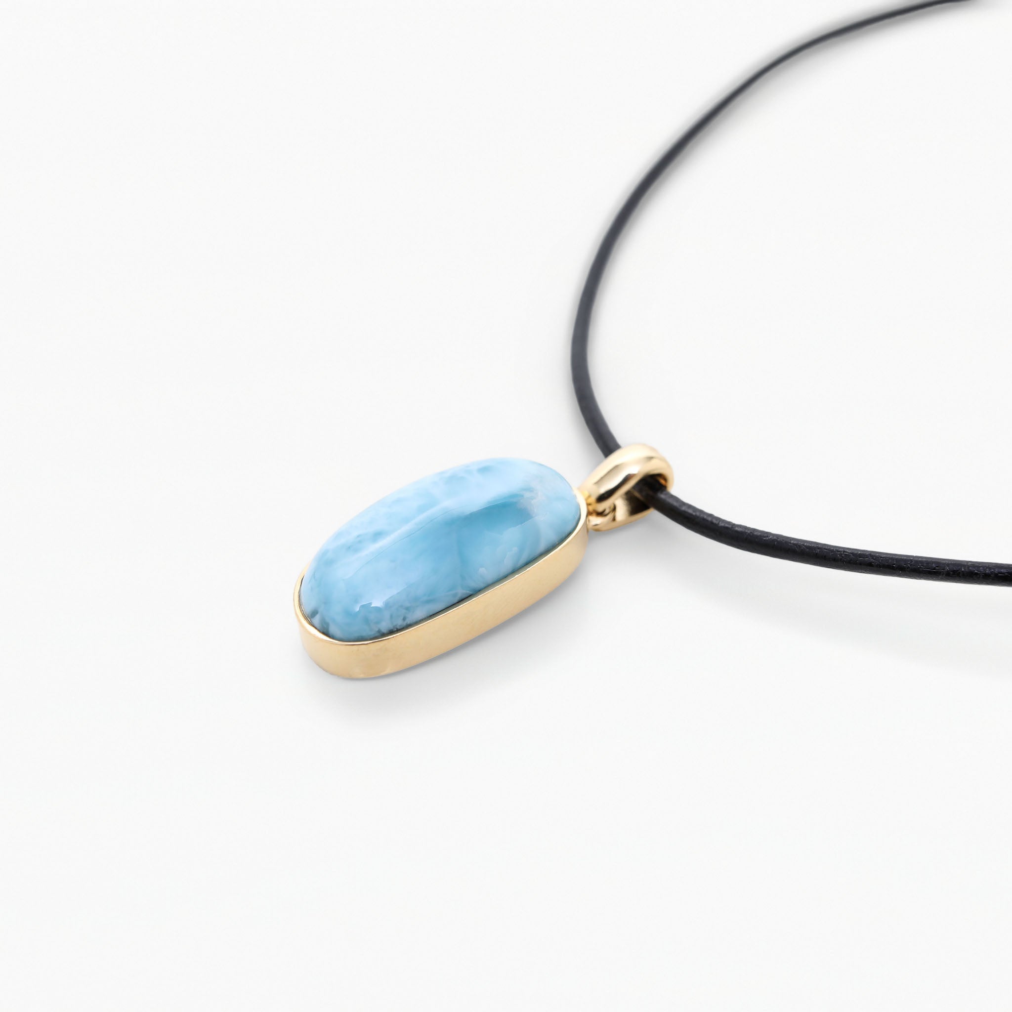 Vermeil Larimar Pendant Padma