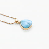 Vermeil Larimar Pendant Palmer