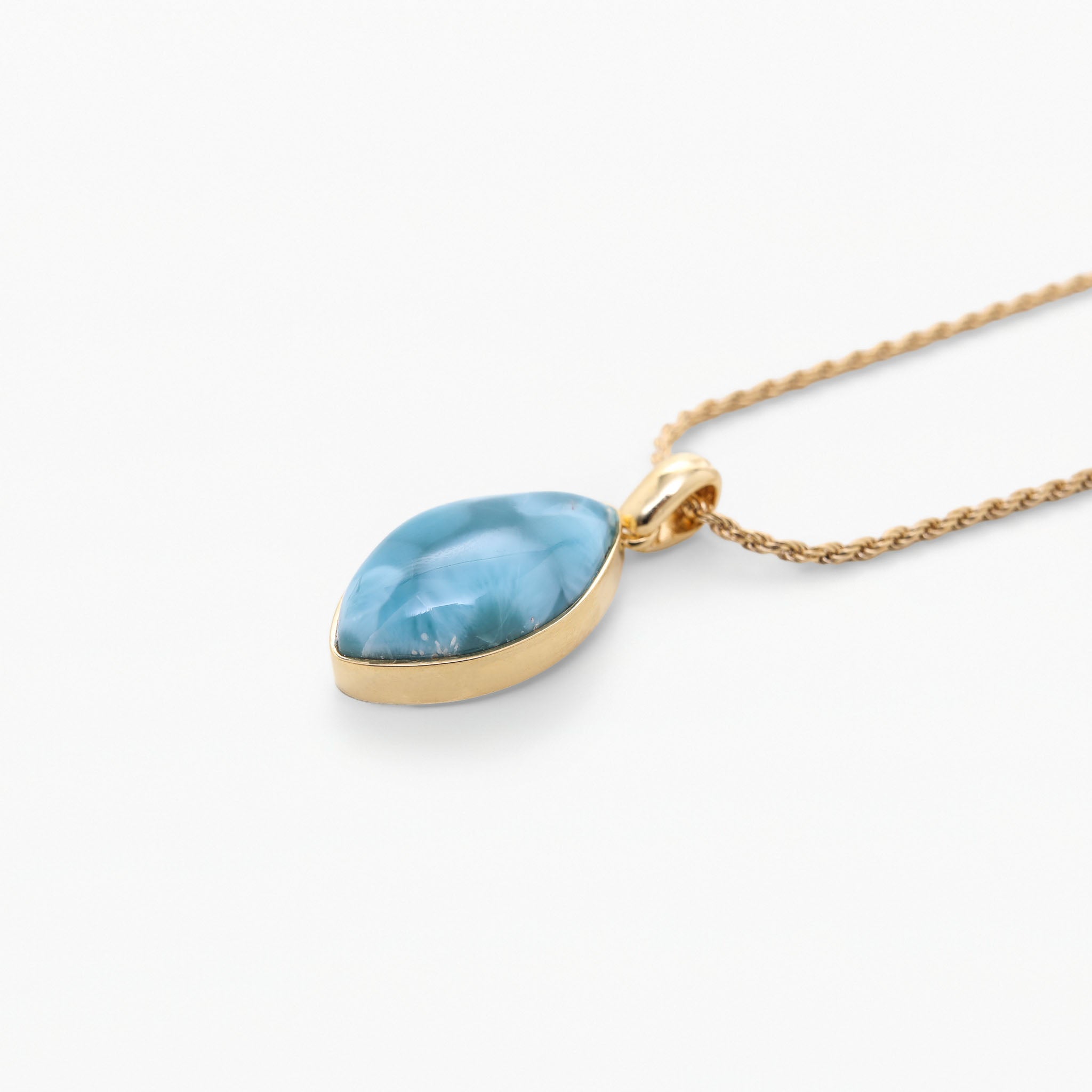 Vermeil Larimar Pendant Vivian
