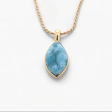Vermeil Larimar Pendant Vivian