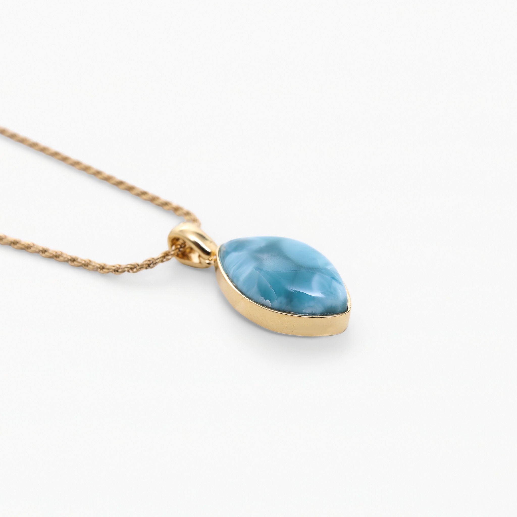 Vermeil Larimar Pendant Vivian