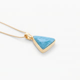 Vermeil Larimar Triangle Pendant Parker