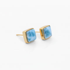 Vermeil Remi Petite Square Studs