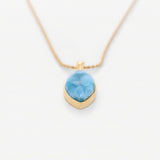 Vermeil Larimar Pendant Vivian