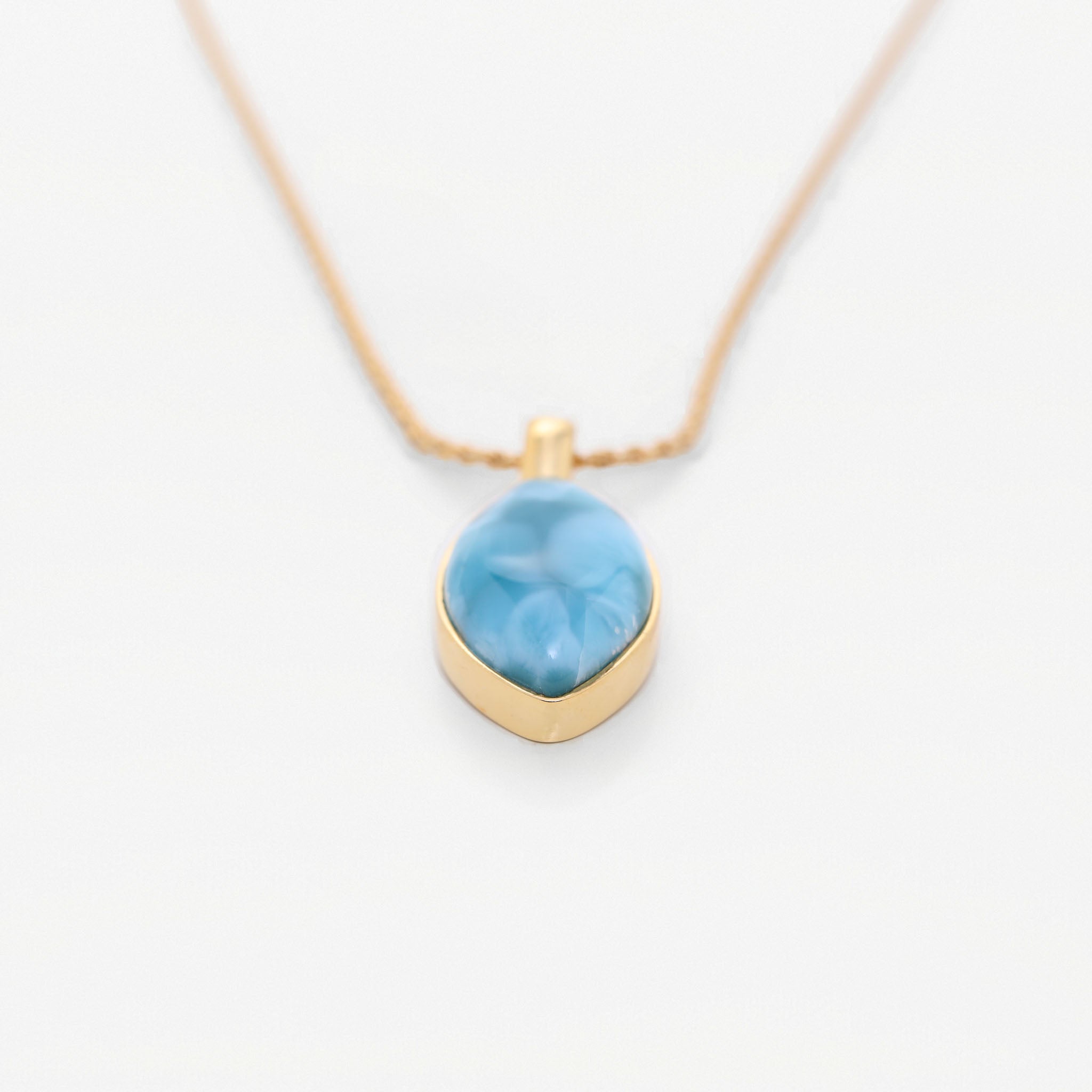 Vermeil Larimar Pendant Vivian