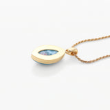 Vermeil Larimar Pendant Vivian