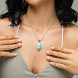 Larimar Gold Vermeil Pendant Kenny
