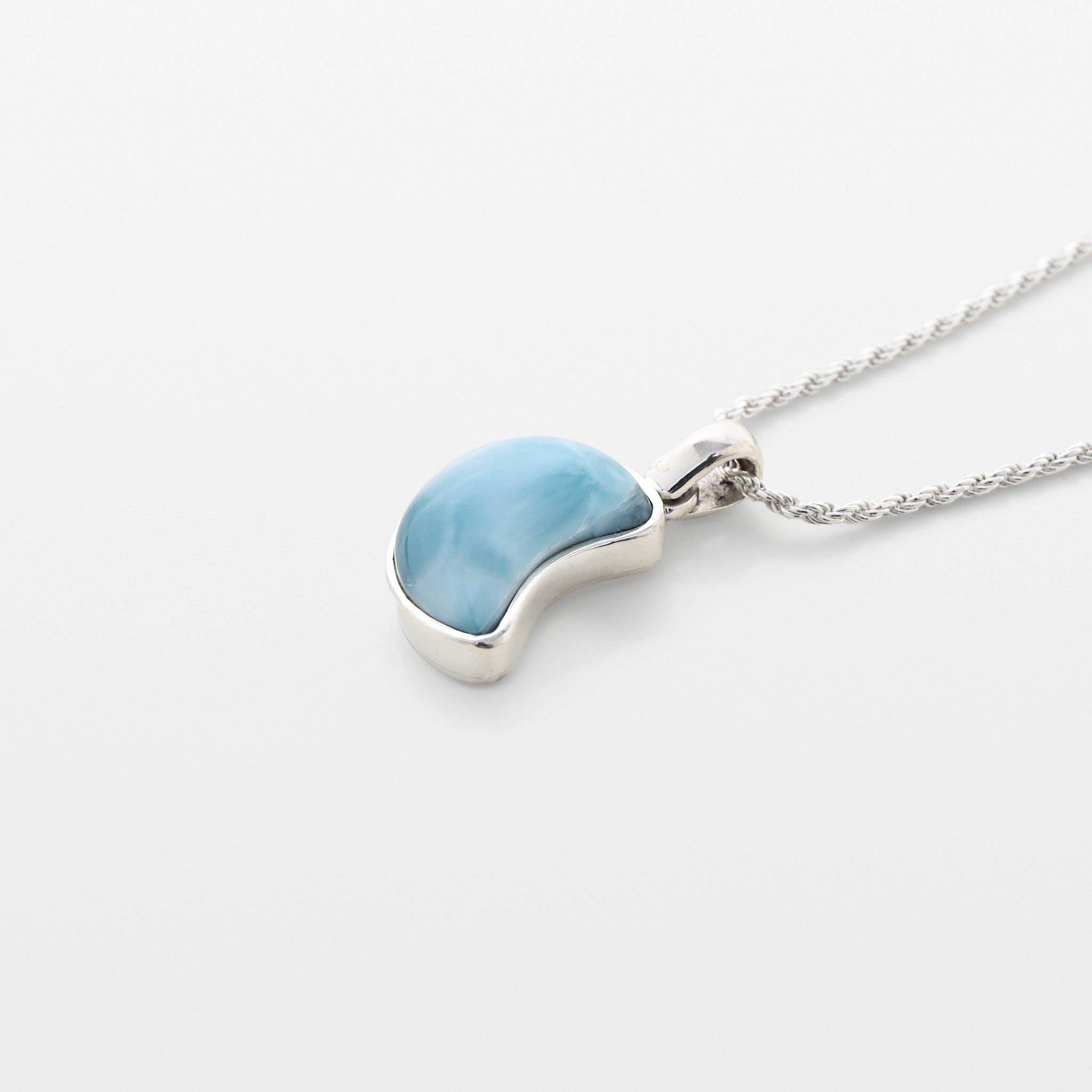 Larimar Moon Pendant Tala