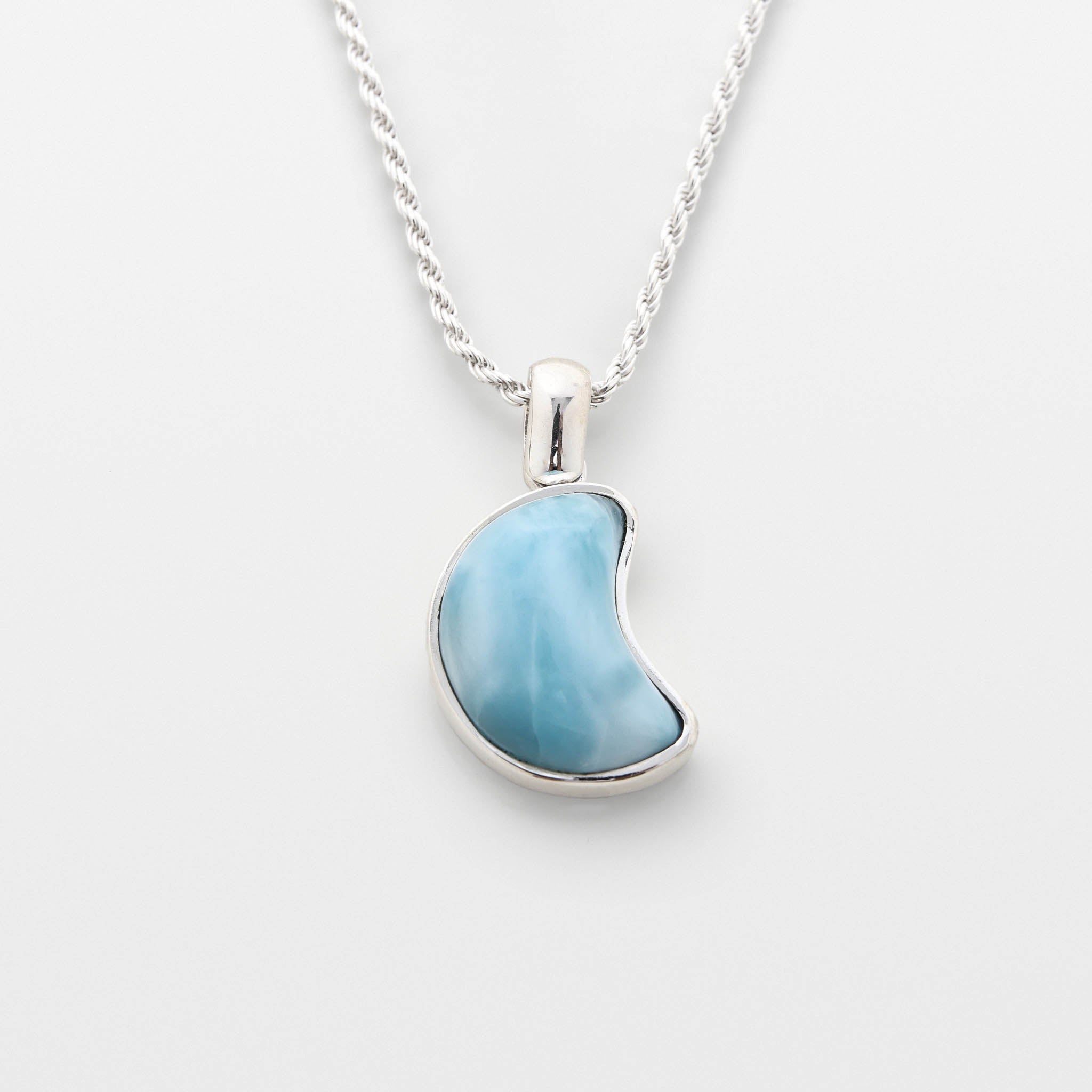 Larimar Moon Pendant Tala
