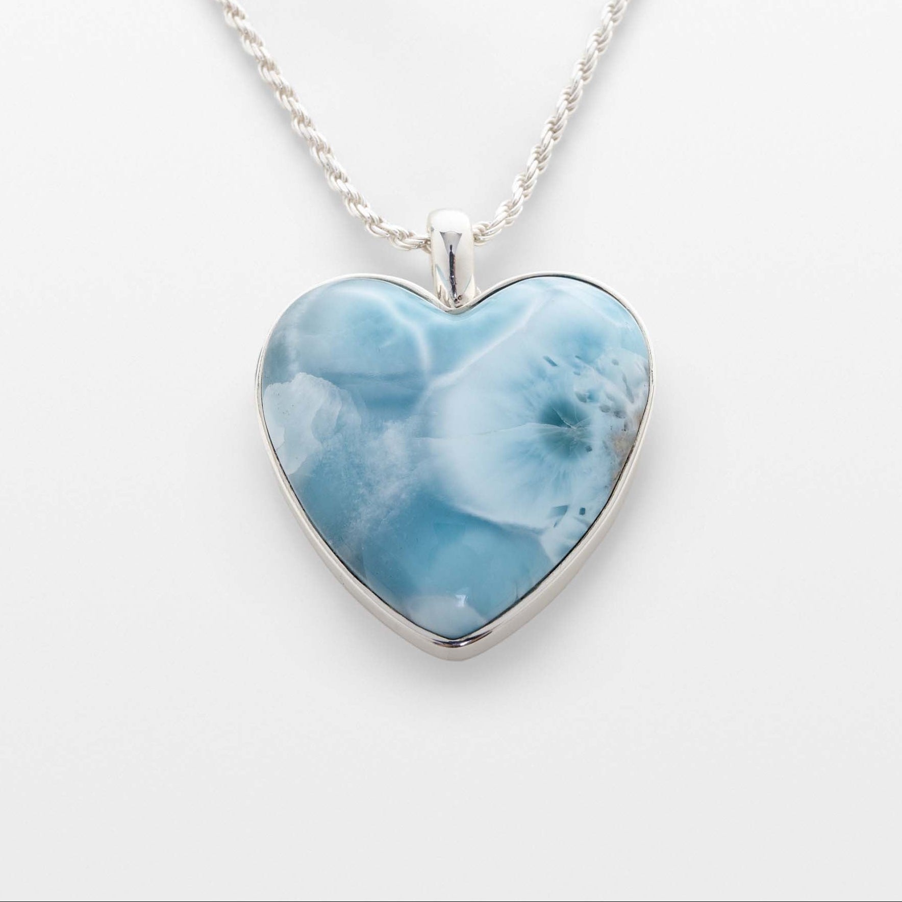 Larimar Heart Pendant Kiana