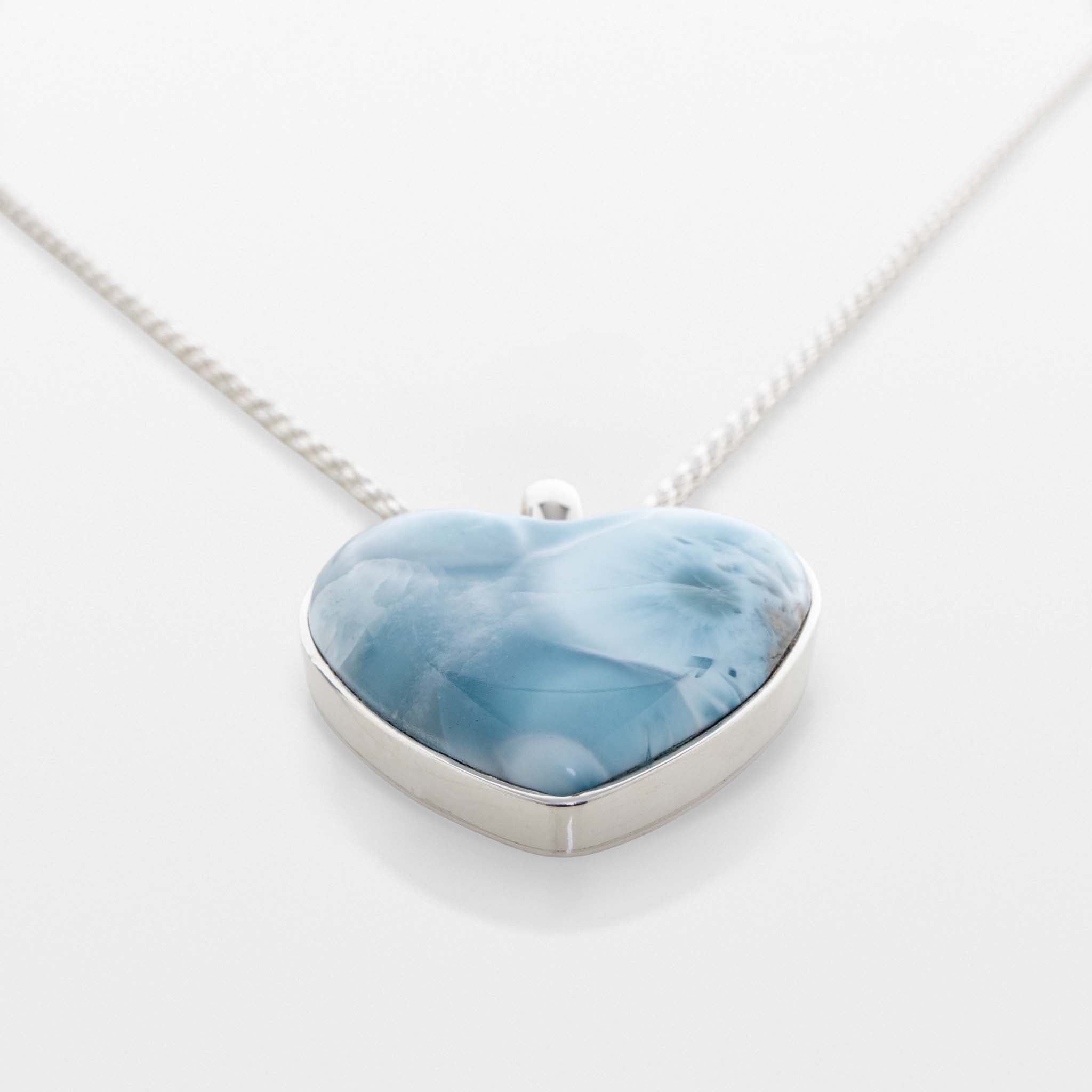 Larimar Heart Pendant Kiana