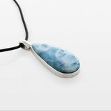 Larimar Stone Silver Pendant Kiki