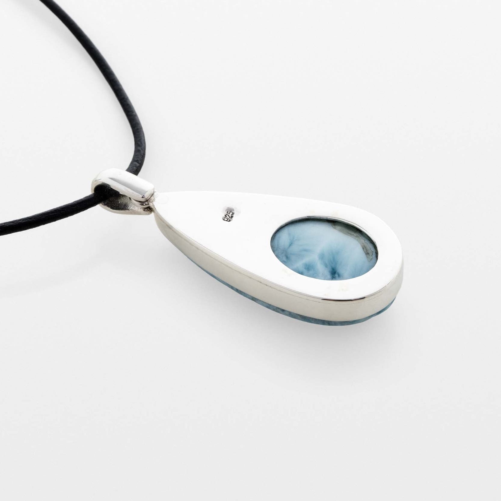 Larimar Stone Silver Pendant Kiki