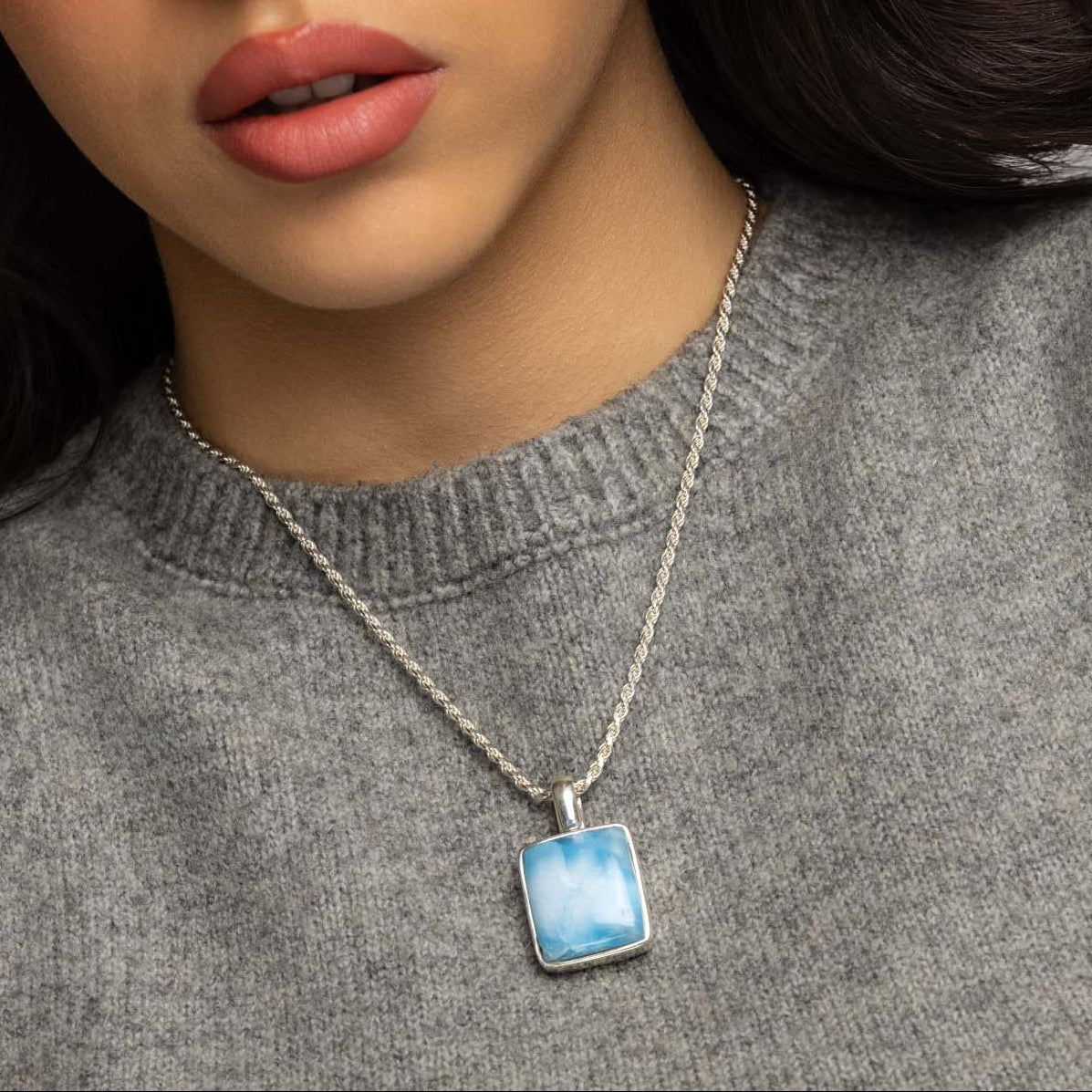 Larimar Pendant Kira