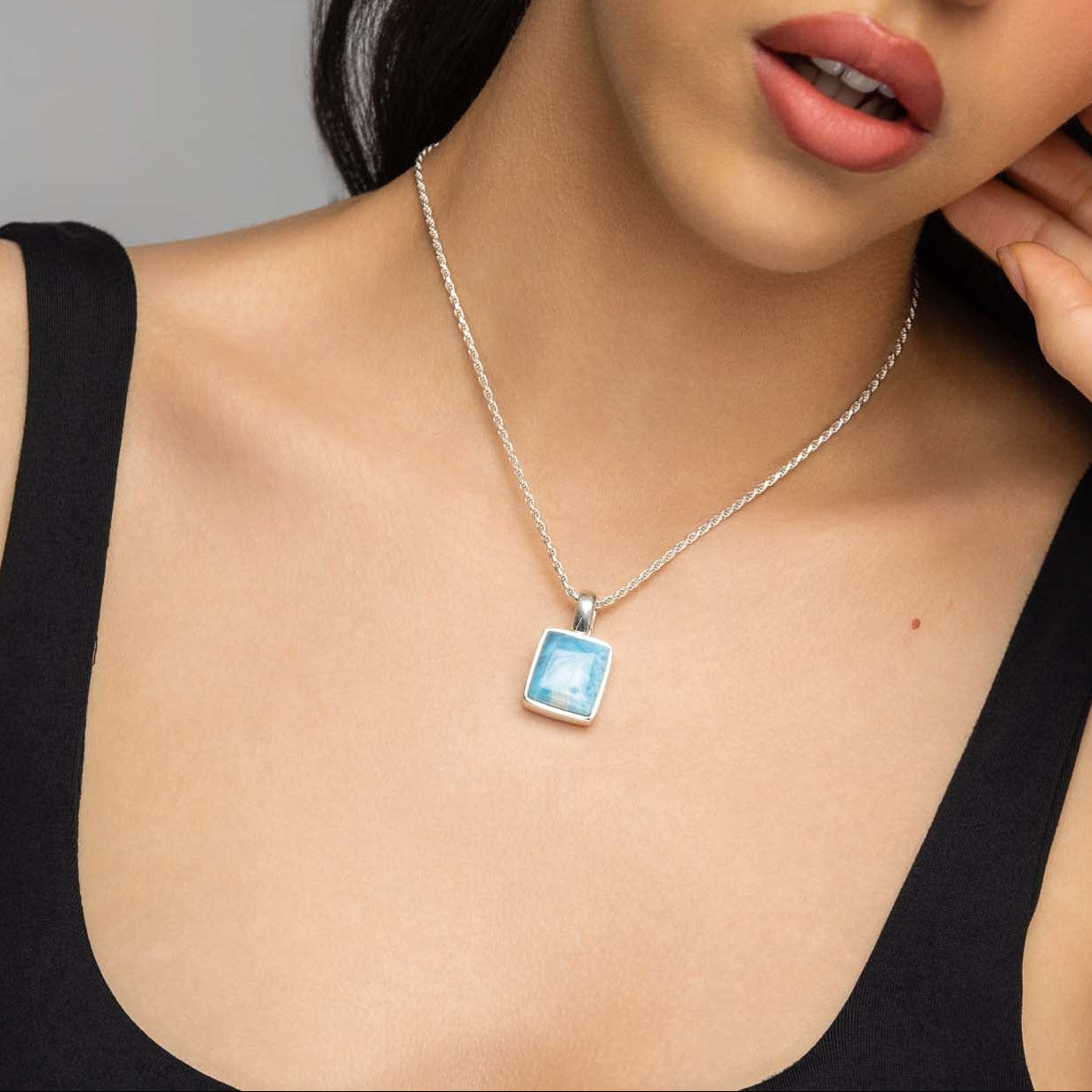 Larimar Pendant Maude