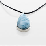 Larimar Stone Silver Pendant Kiki