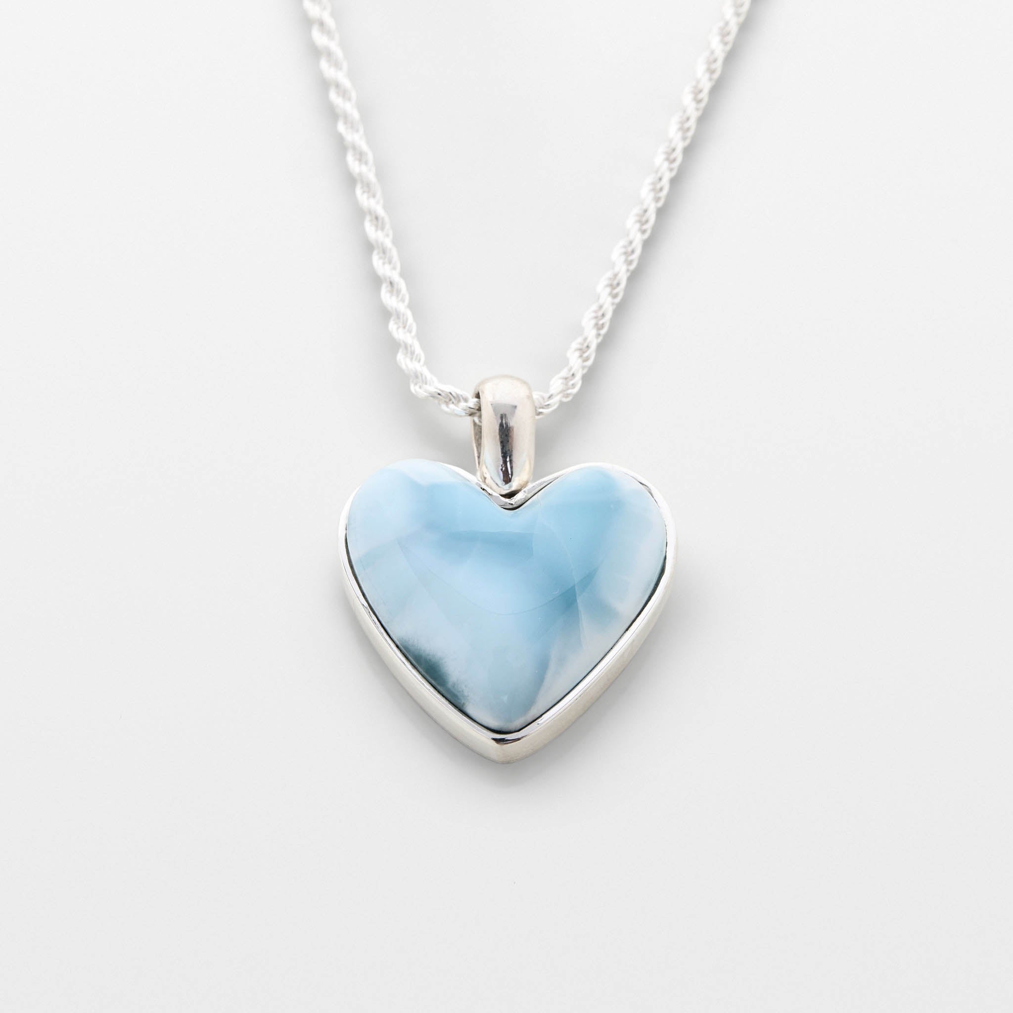 Larimar Heart Pendant Tamara