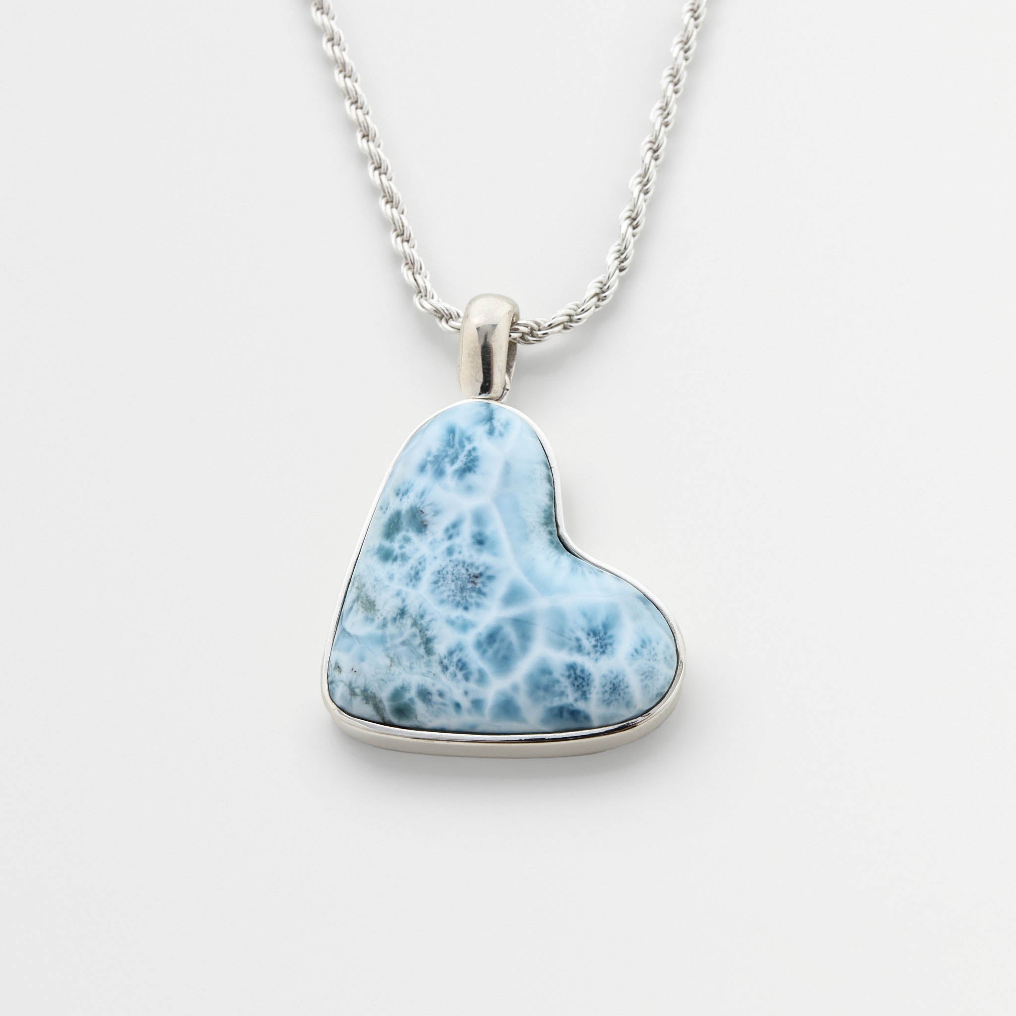 Larimar Heart Pendant Lola