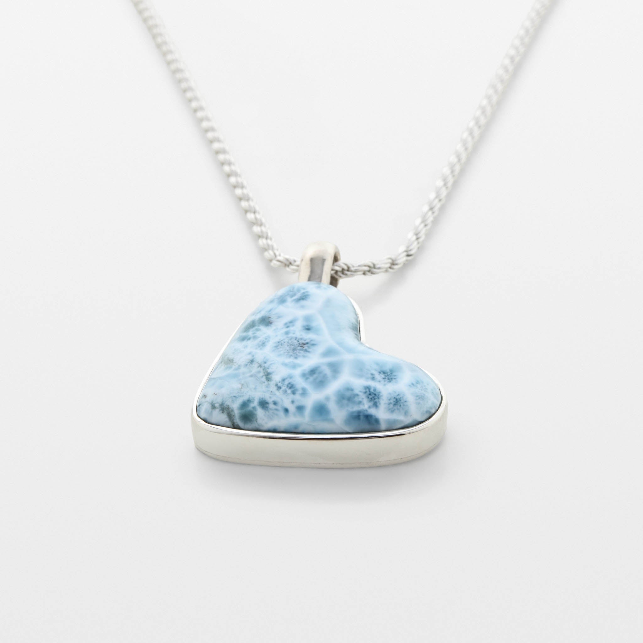 Larimar Heart Pendant Lola