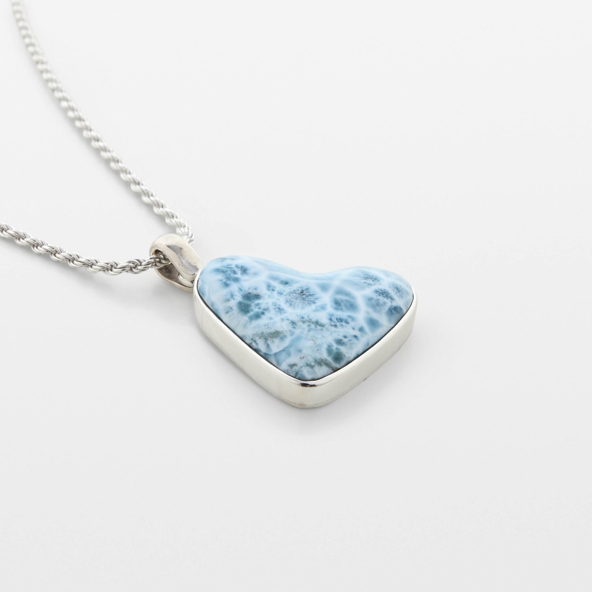 Larimar Heart Pendant Lola