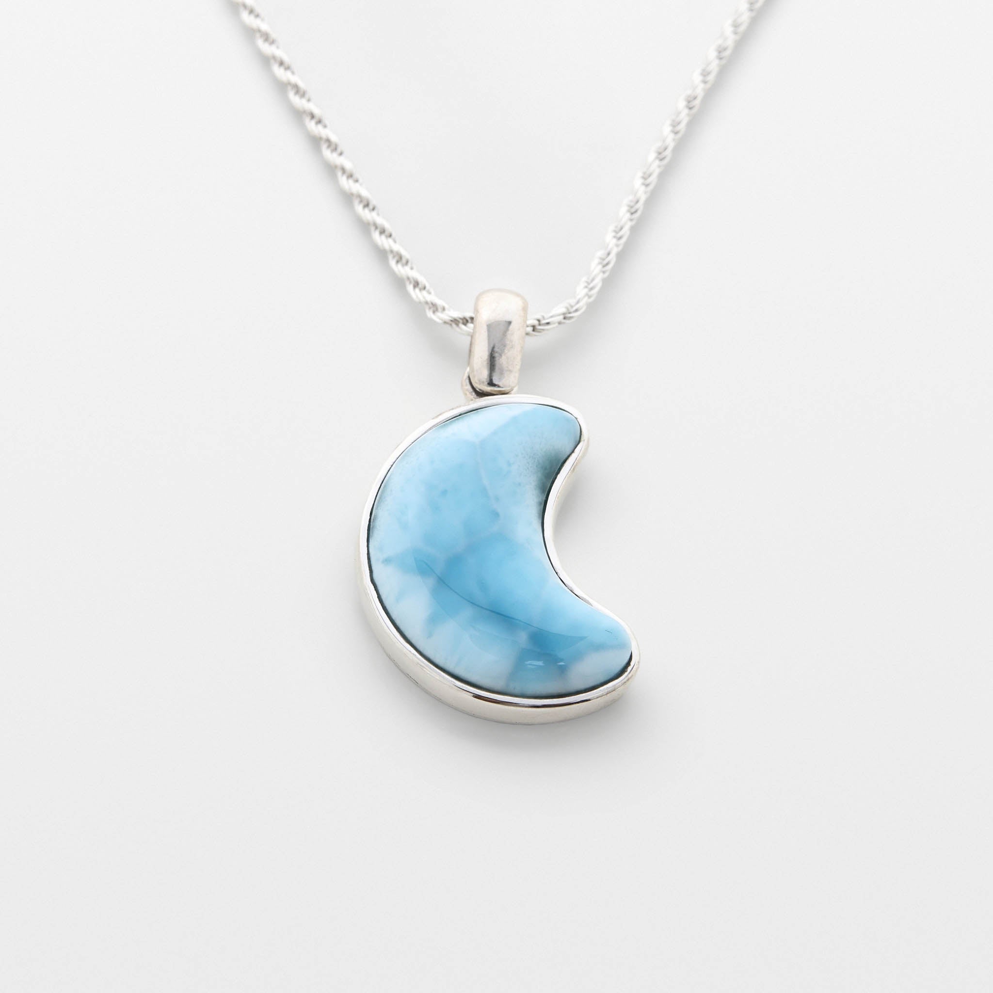 Larimar Moon Pendant Melody